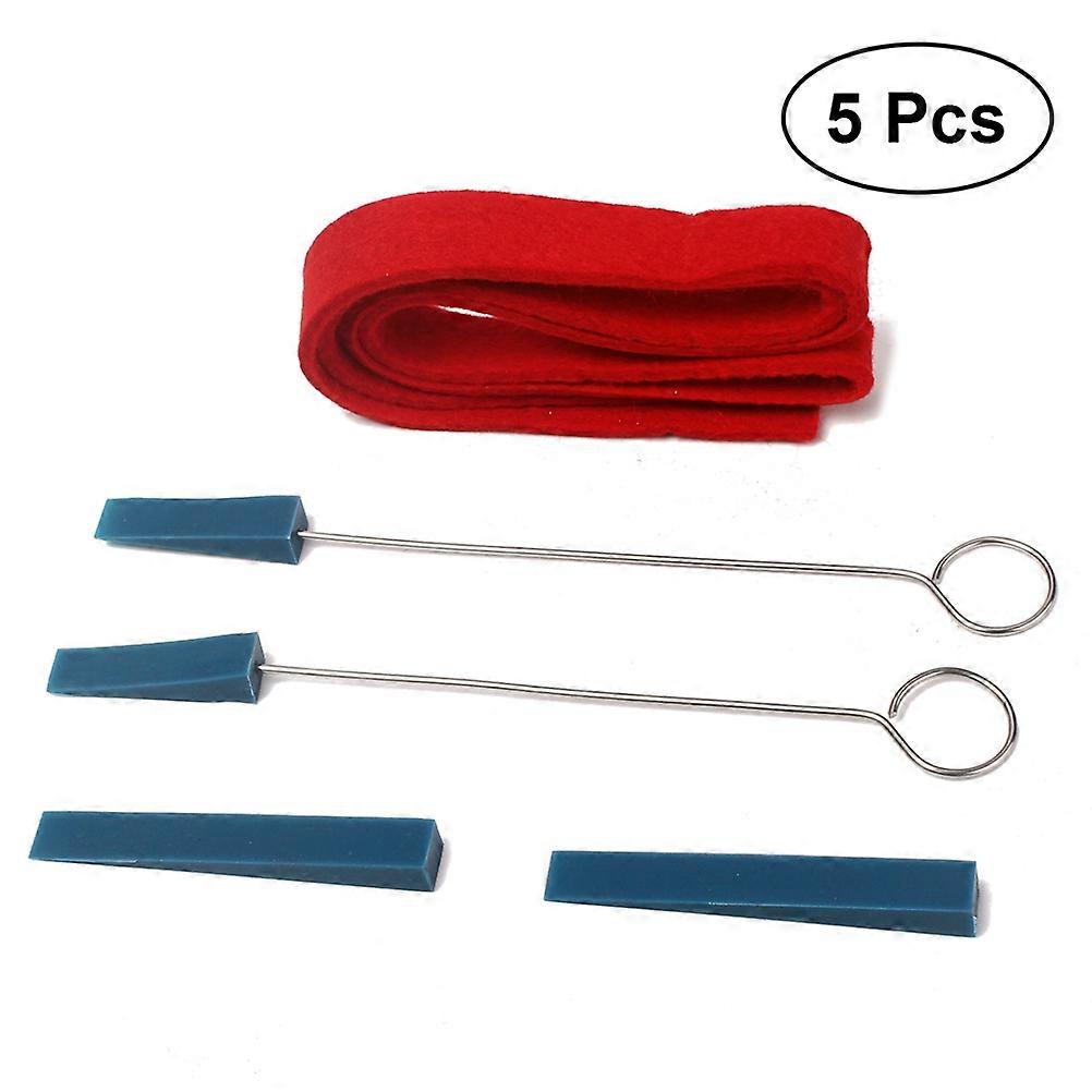 Piano Tuning Kit Professional Piano Tuning Tools for Piano Technicians Approx. 19 x 3 Cm Rubber Muting 4 Pcs Set