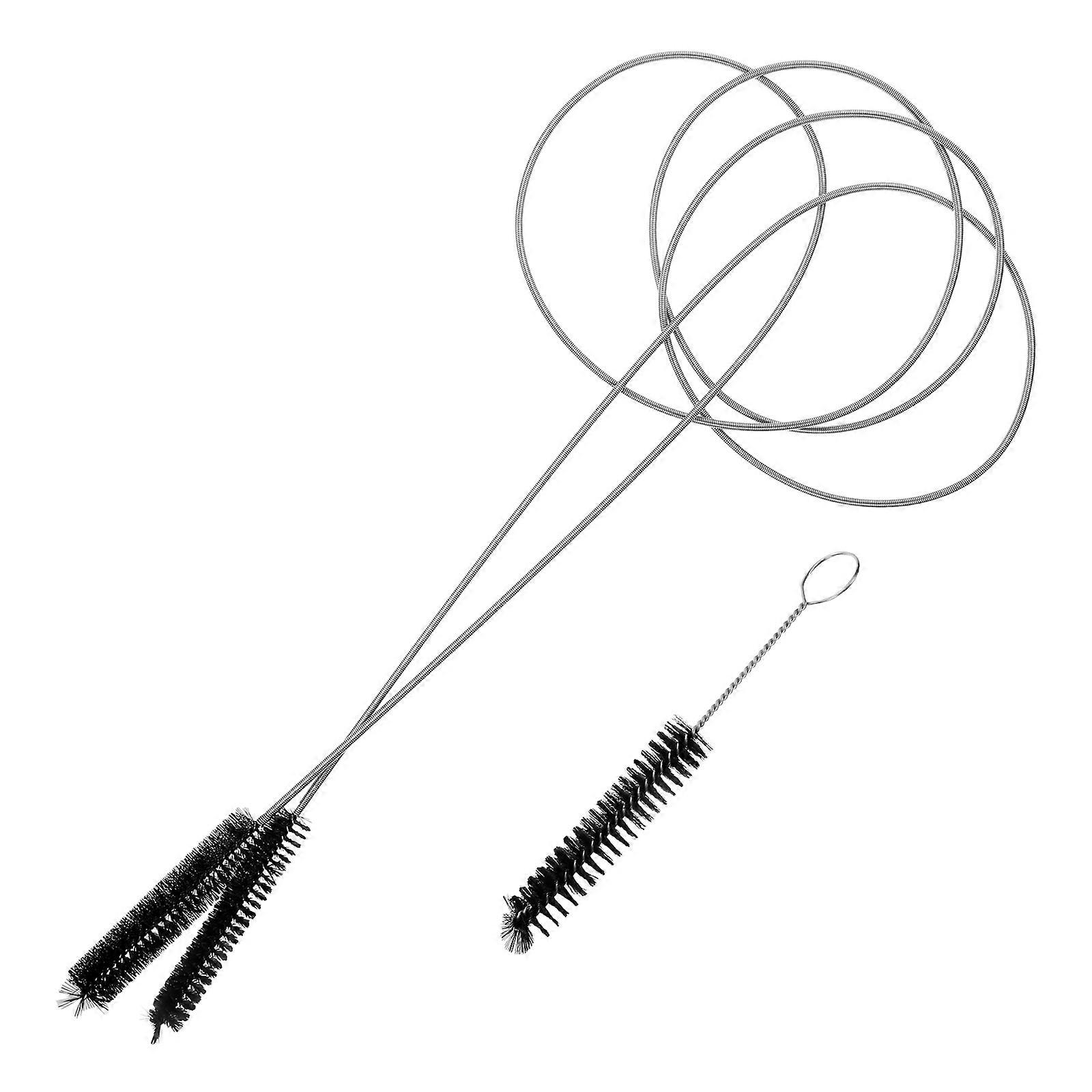 Metal Pipe Cleaning Brush For Home Cleaning Tasks With Innovative Dual-Head Features In Contemporary Black 1 Set