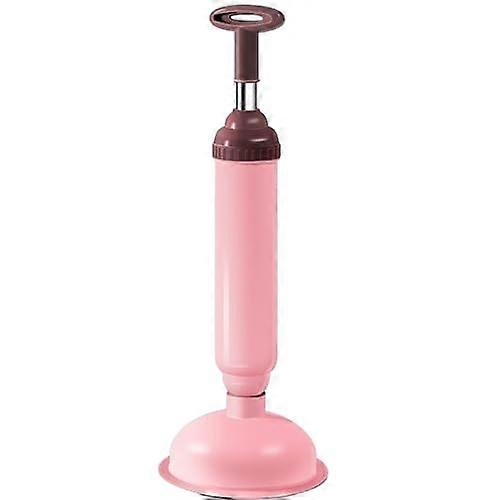 2024 High Pressure Toilet Cleaner with Strong Rubber Suction Cup, Large All-Angle Plunger Design, Pink Drain Clog Remover Set