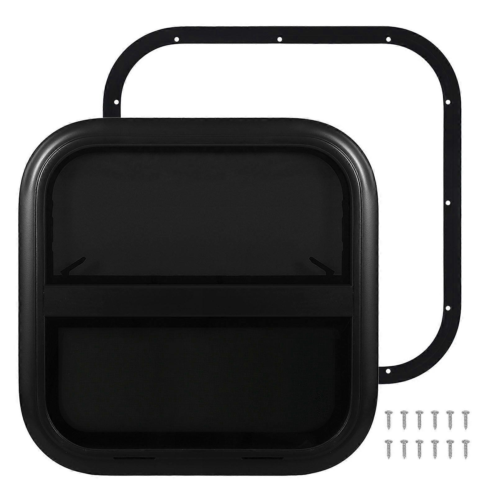 חלון הזזה נגרר 500x500 מ"מ עם רשת חרקים