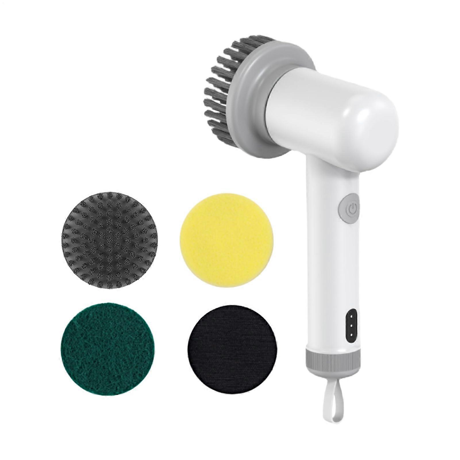 Electric Brush for Cleaning - Handheld Power Scrubber with Battery Operation and Interchangeable Attachments for Home Use