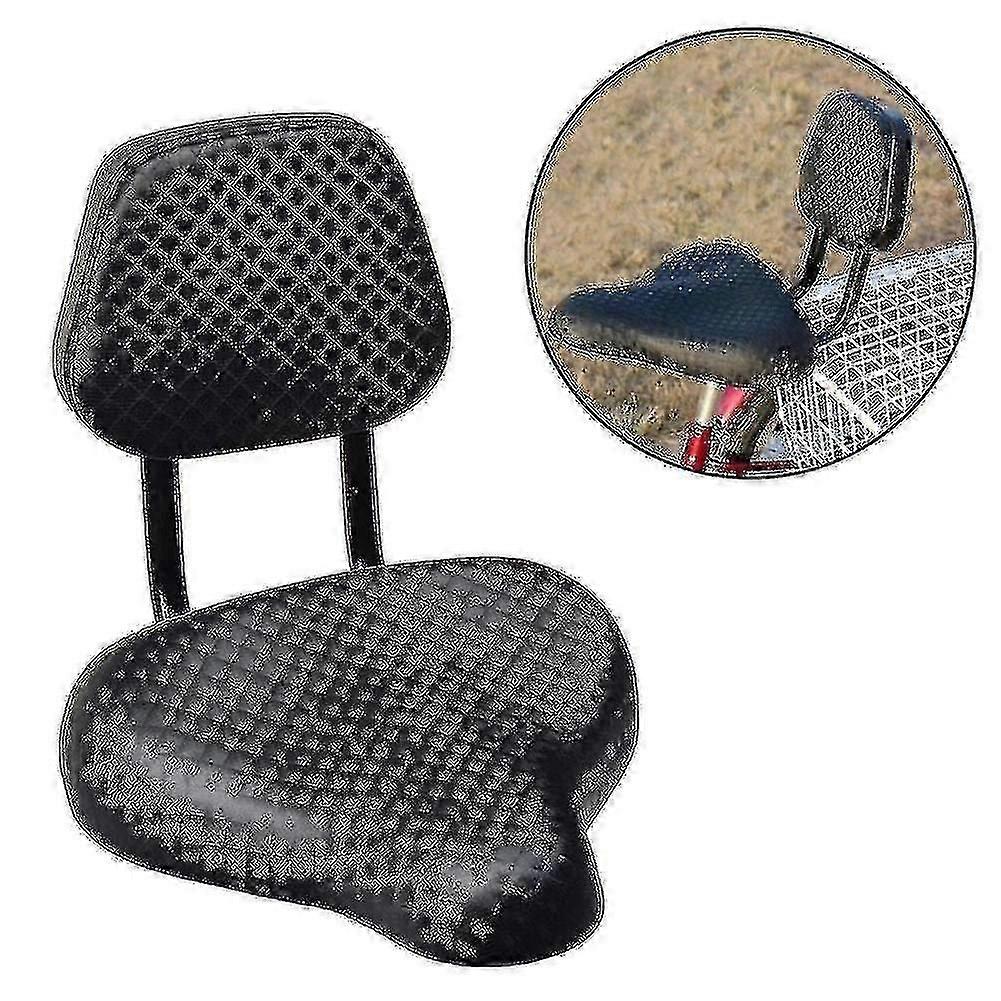 Selle de vélo confortable en similicuir avec support de dossier