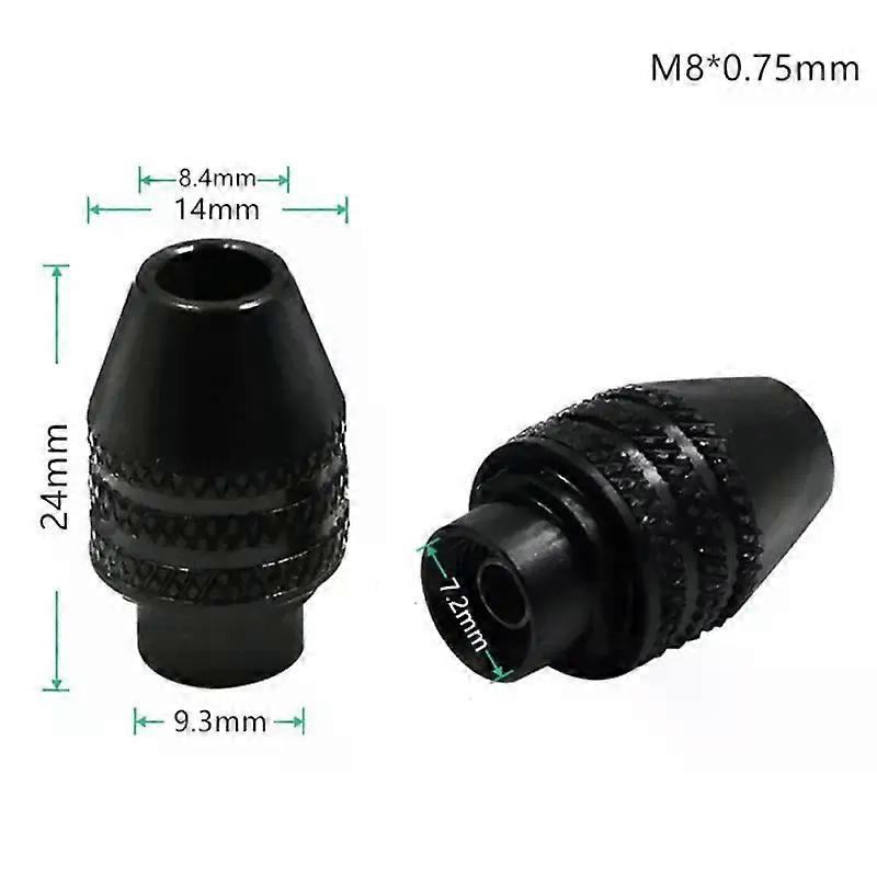 1pcs Mini Multi Function Multi M7/M8 Wrenchless Drill Chuck for Rotary Tools M8X0.75 Quick Change Three Jaw Drill Chuck