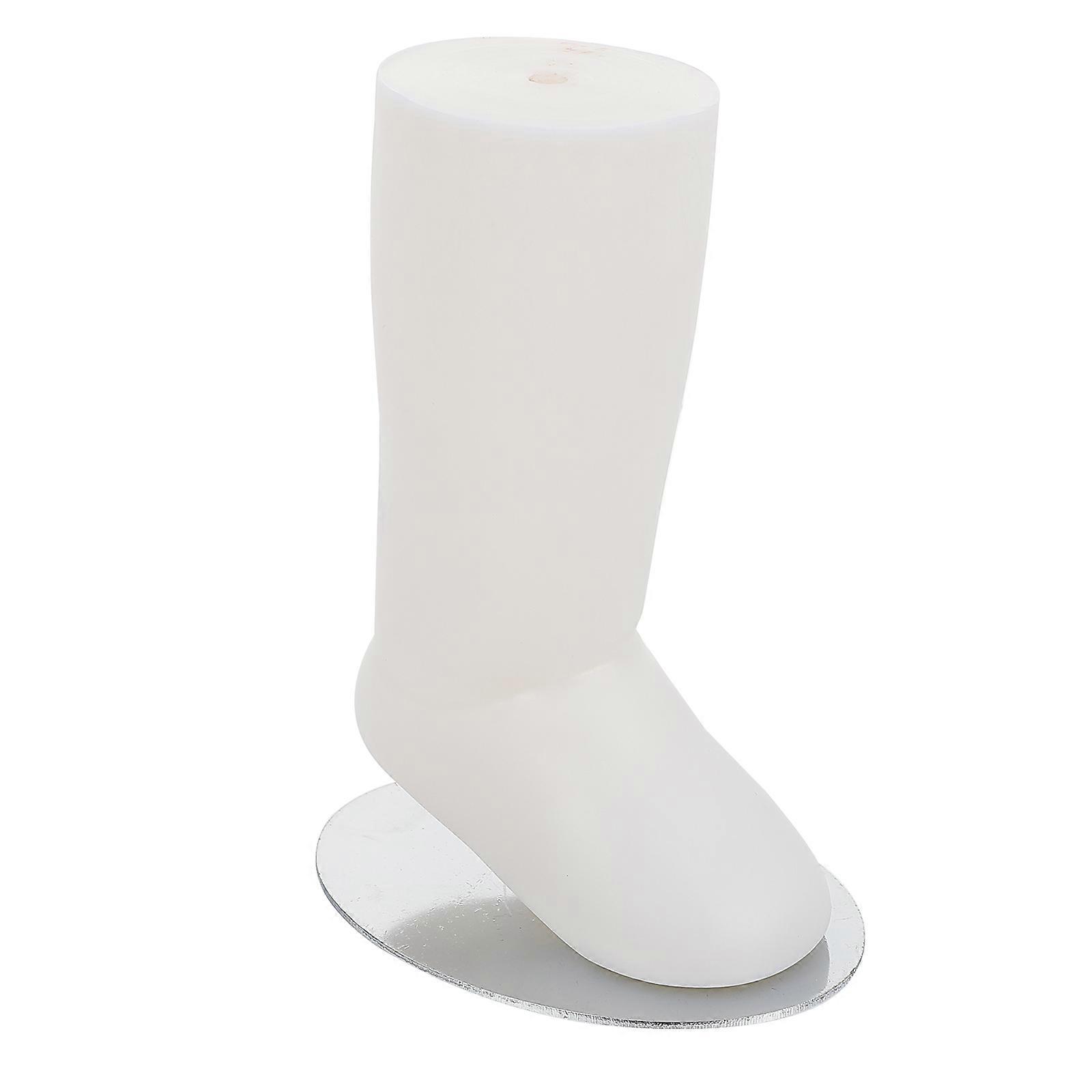 White Baby Feet Molds for Socks Display Durable Plastic with Magnet Keeps Socks Upright 1pc