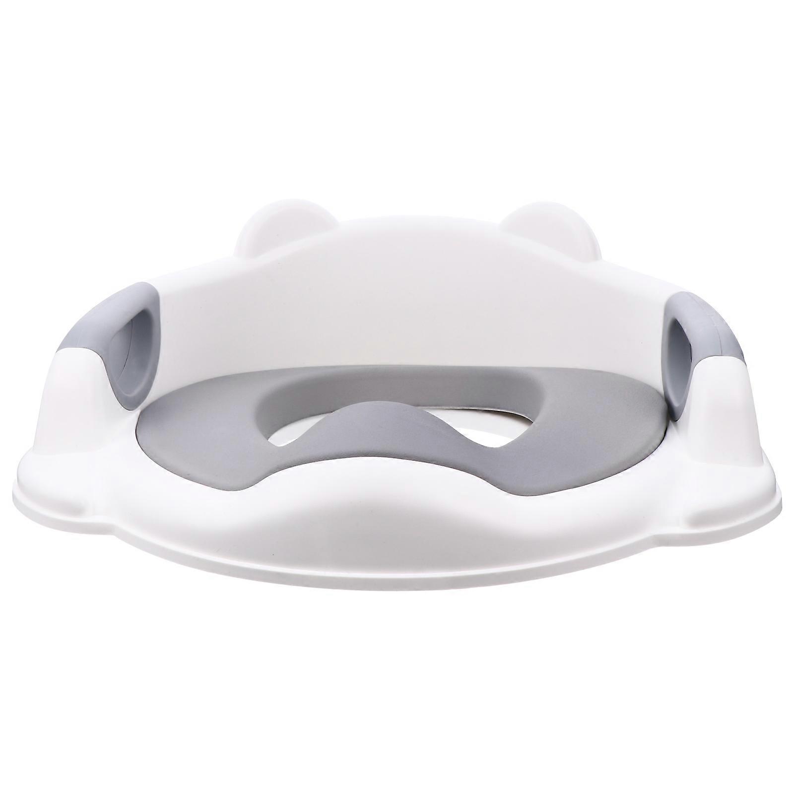 Practical Baby Toilet Seat with PU Cushion for Comfort and Durability Grey 1pc Fits Most Toilets