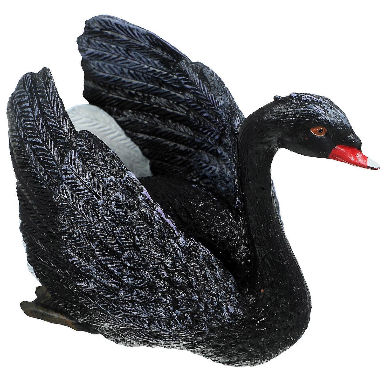 Realistic Small Swan Sculpture Garden Decoration Plastic Model with Vivid Texture and Lifelike Design for Indoor and Outdoor Display