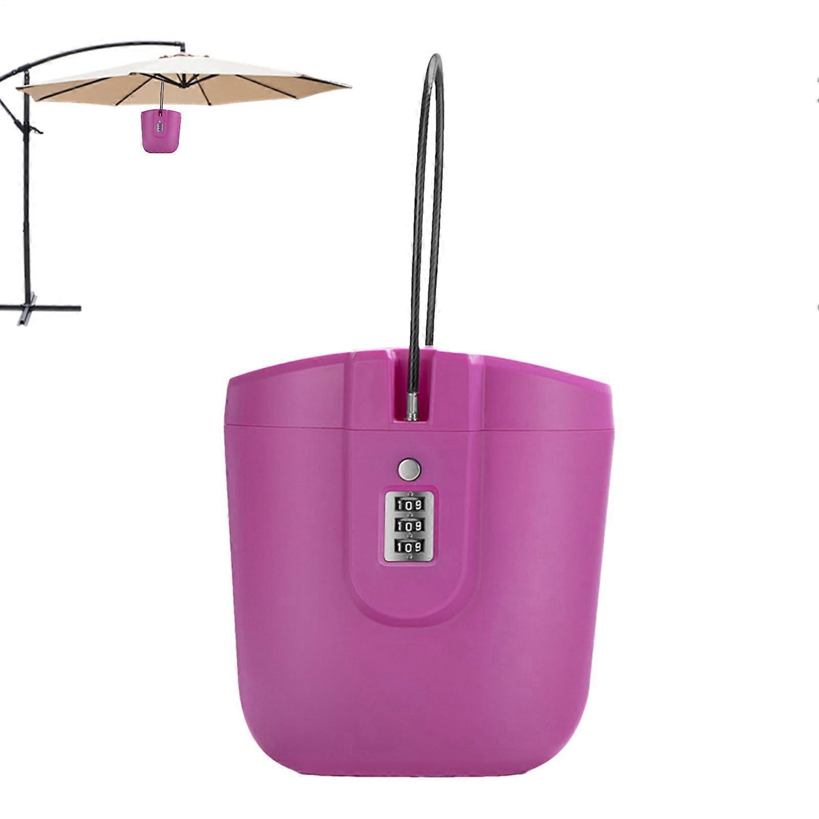Travel Lock Box – Waterproof Portable Key Lock Box with Combination Code Hot Pink