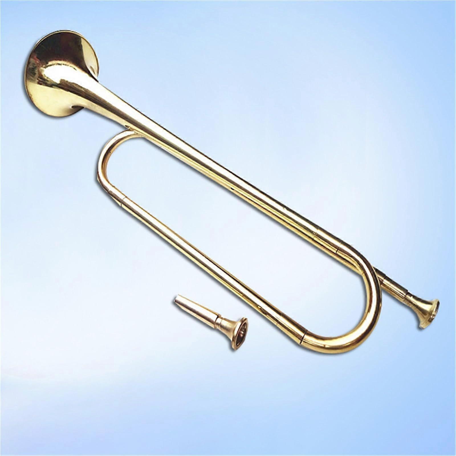 Trumpet Set Gold Painted Trumpets for Drum Corps and School Bands, Starter Instrument