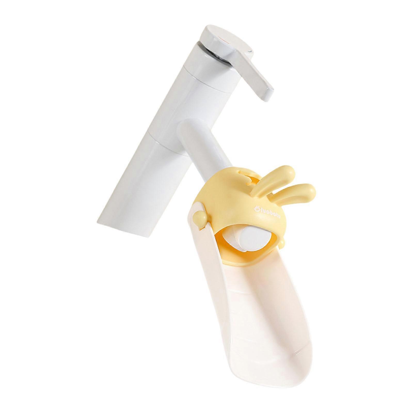 Silicone Faucet Extender Faucet Extension Tube For Children Hand Washing Water Saving Efficient Faucet Accessories Yellow