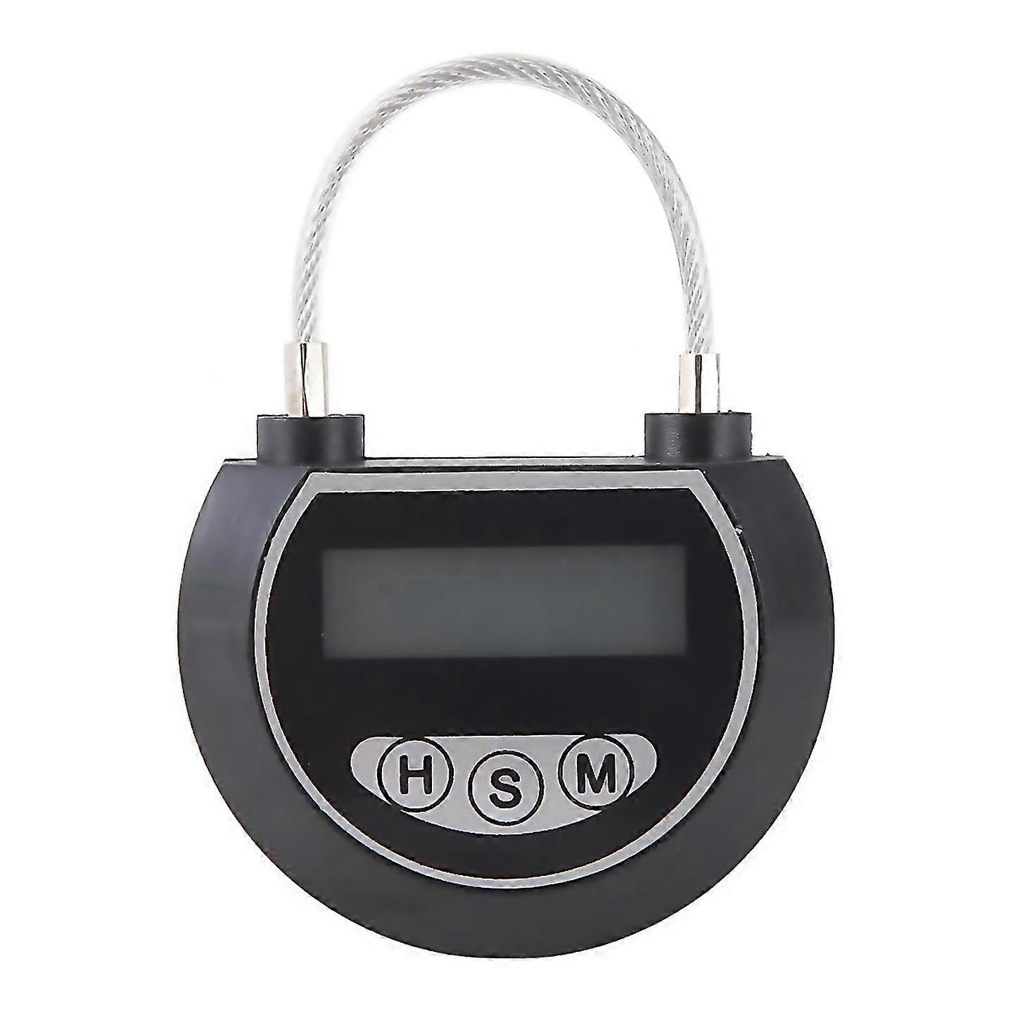 For electronic time lock timer lock container multi function time lock bin for toys Black