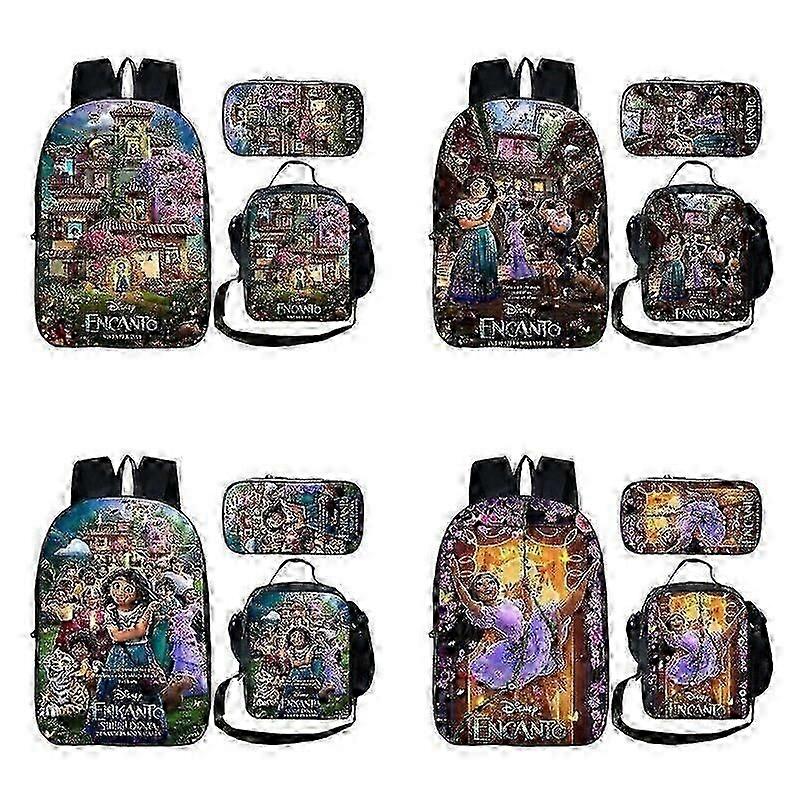 3pcs Set Encanto Mirabel Madrigalshoulder Bag +backpack +pen Case  jm