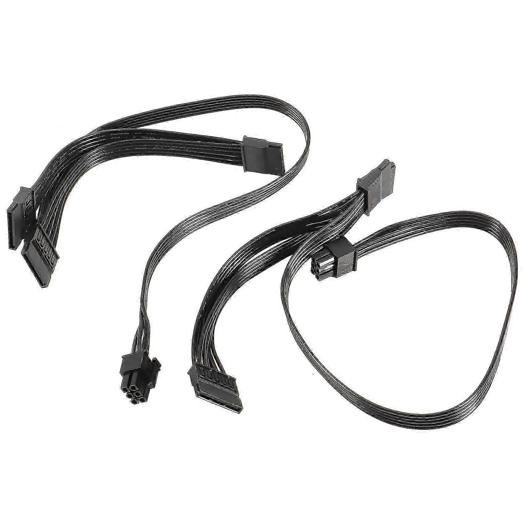 PSU adapter cable for EVGA Supernova 6 pin to triple SATA driver 2pcs for 650 750 850 1000 1600 2000 G2 G3 P2 T2