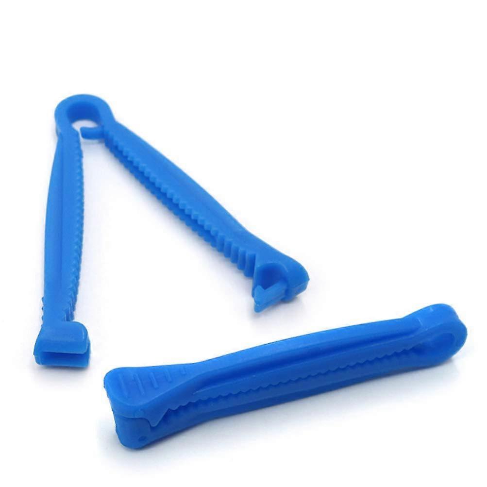 Dog Scissors Set with 100 Disposable Umbilical Cord Clamps for Livestock Reproduction Tools, Fluoride Scissors 6.3 x 2 cm