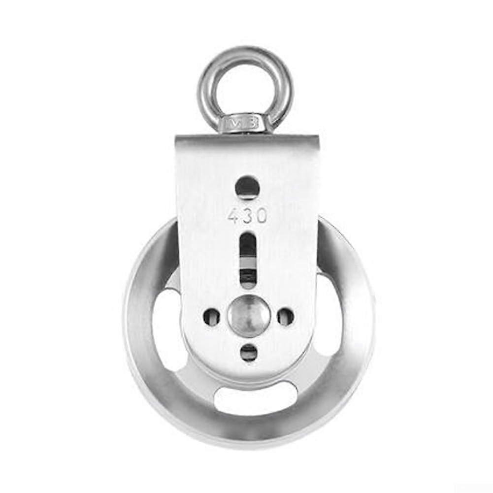Robust Wall Mounted Pulley with Smooth Nylon Wheels, Ideal for Home Gym Applications (aluminum)