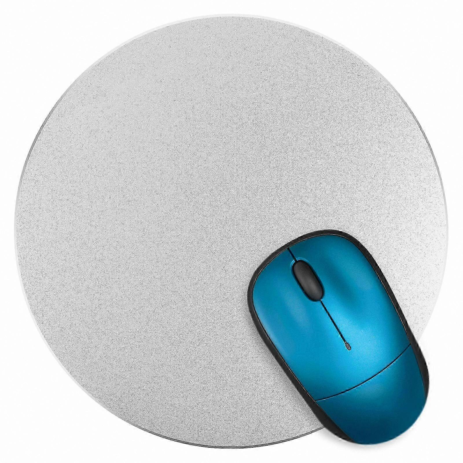 Aluminum Metal Mouse Pad, 200x200mm Round Computer Mouse Mat for PC, Laptop, and Desktop Use