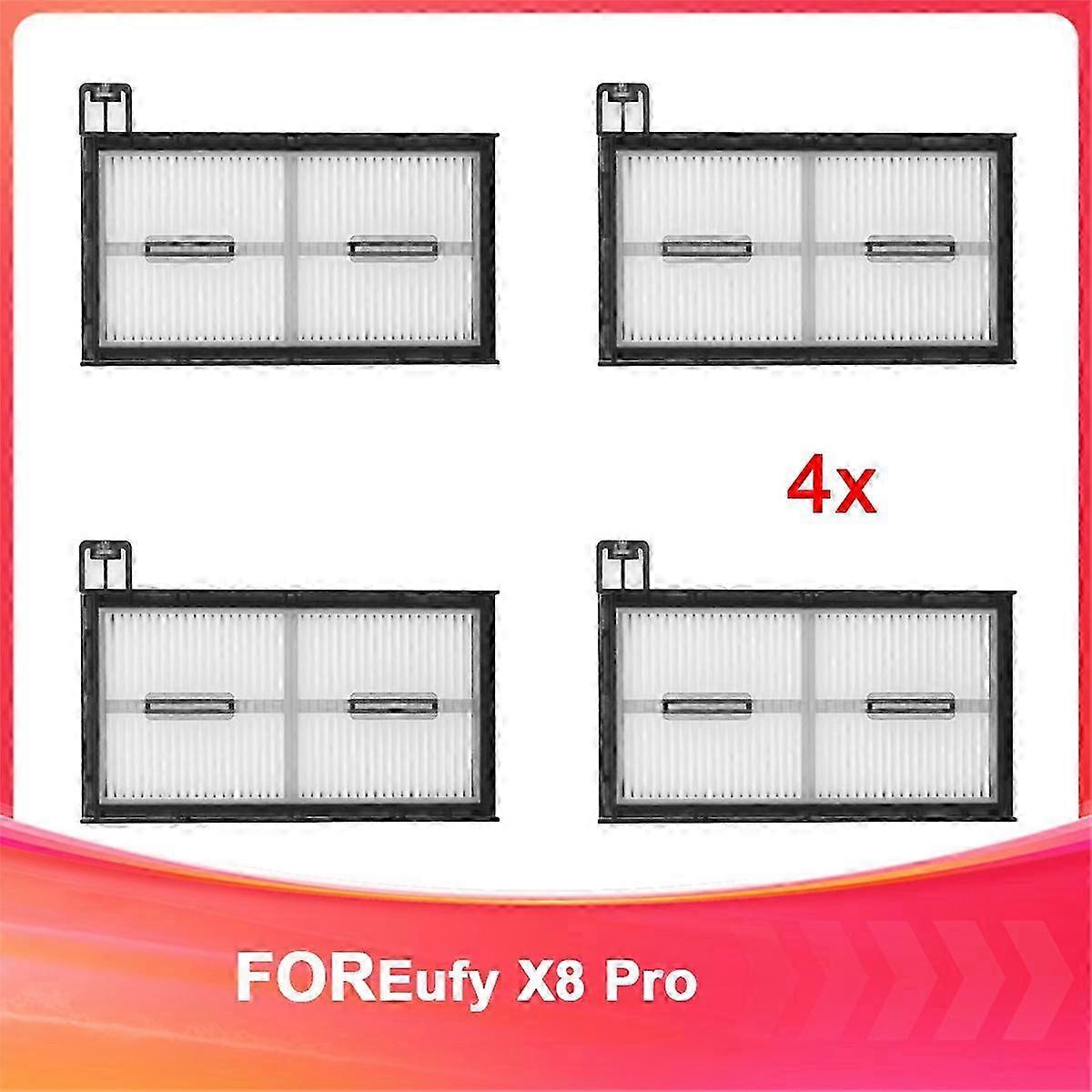 4 Pack Dust Filters Compatible with Eufy X8 Pro Robotic Vacuum