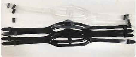 2PCS Silicone Dive Mask Strap: Replacement Comfortable Snorkel Mask Band Universal for Scuba Diving Gear Easy to Adjust and Replace