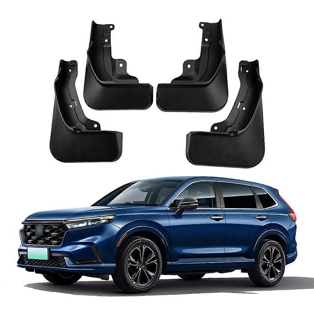 Car Mud Flaps Set For Honda CR-V 2023-2024, 4-Piece Splash Guards, No-Drill Mounting With Screws