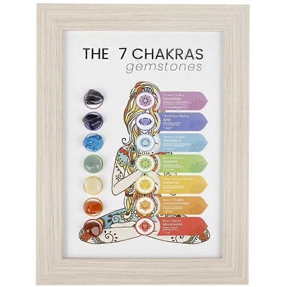 Natural Crystal Stone Specimen Frame Decor – Healing Display for Home Office Desk, Unique Mineral Gift for Crystal Lovers Ref: 8899