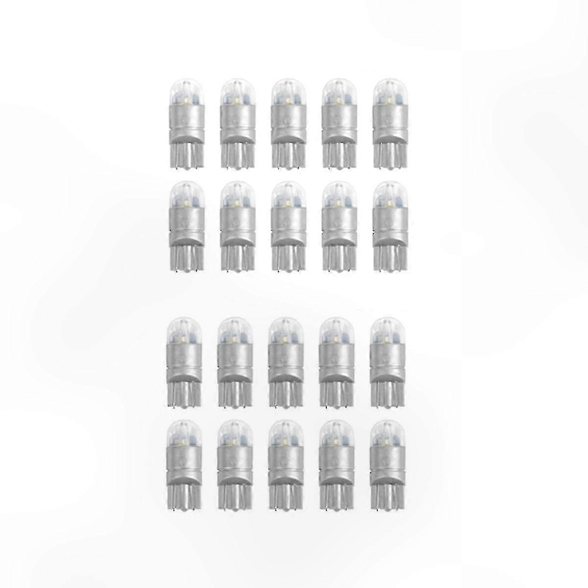 20pcs 6000k Canbus T10 168 194 W5w Dome License Side Marker LED Light Bulb Compatible with Various Vehicle Models