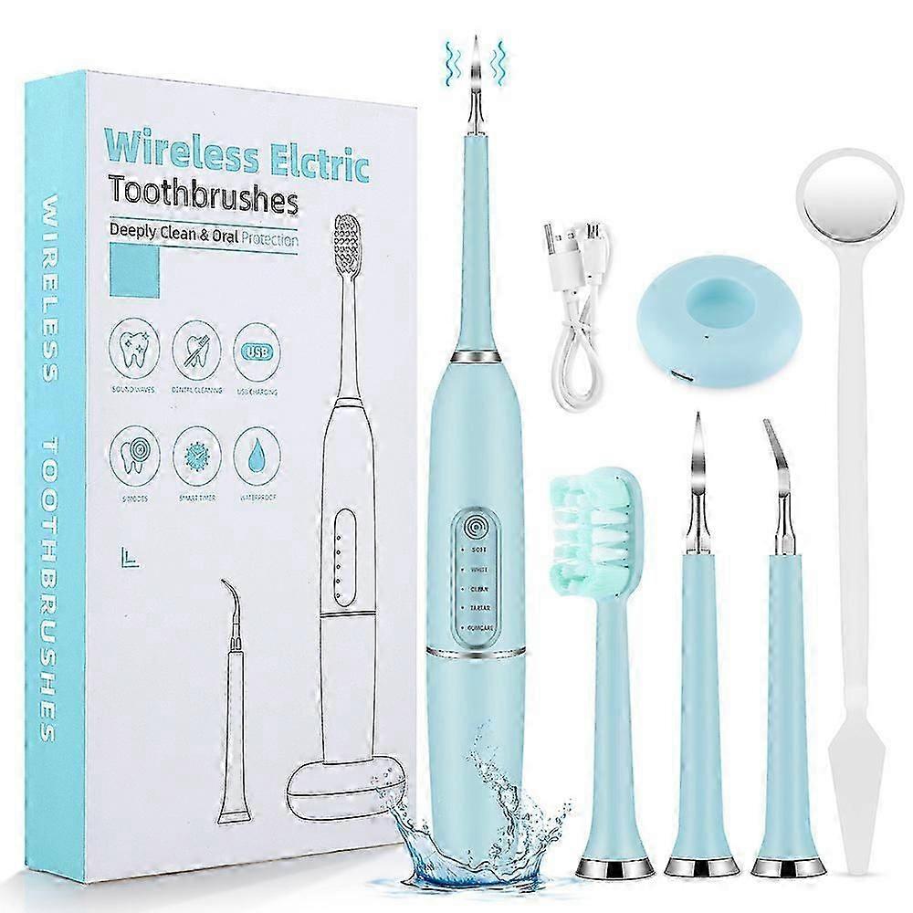 Premium Ultrasonic Electric Tooth Cleaner - Wireless Charging & Calculus Removal System