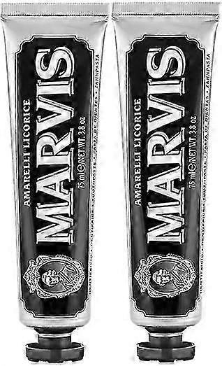 Marvis Pack Of 02 Amarelli Licorice Toothpaste 2x75ml