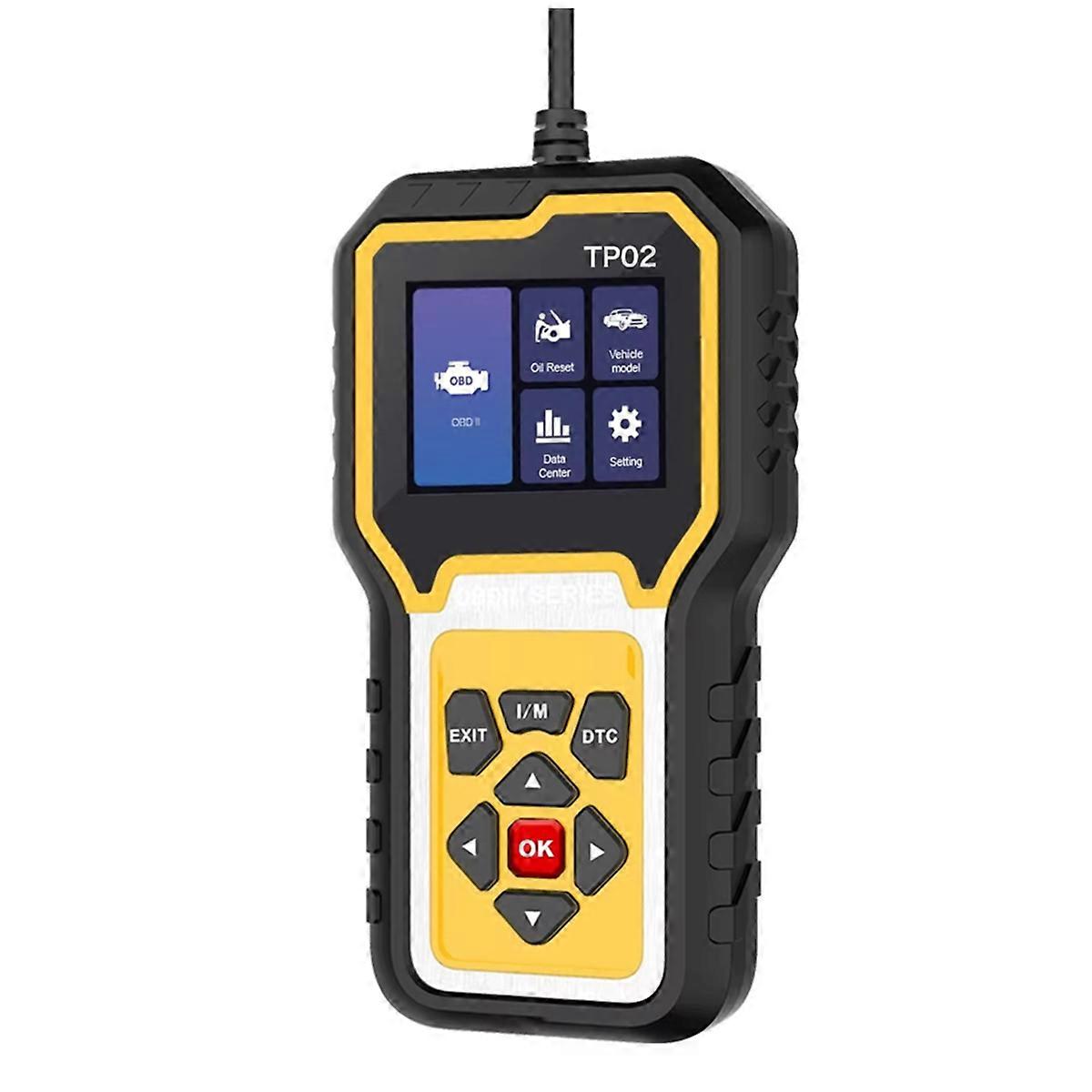 TP02 OBD2 Fault Code Reader Check Engine Diagnostic Scanner for