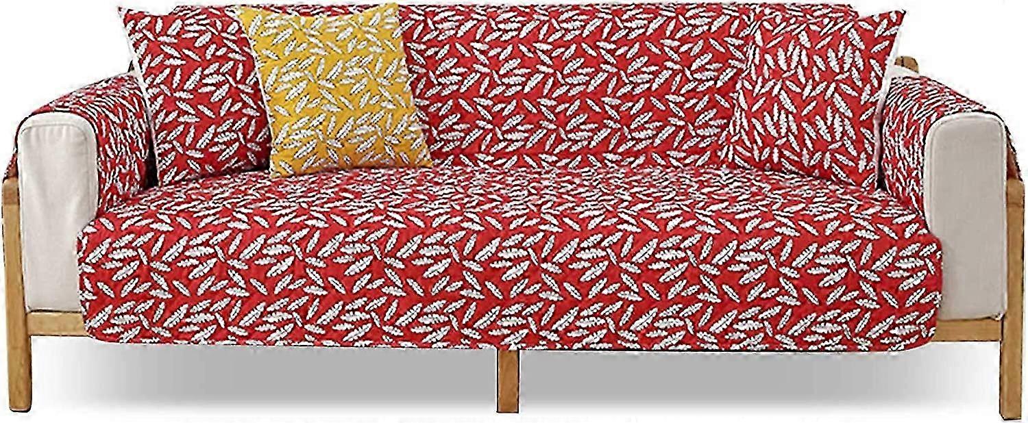 Armchair protector sofa throw non-slip couch throw 1 piece red