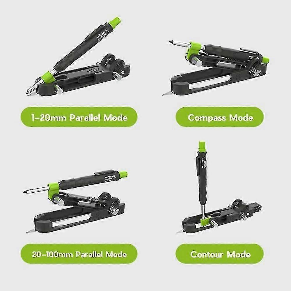 Multi-function Construction Pencil - Multi-function Scribing Tool, Diy Woodworking Scribing Measure