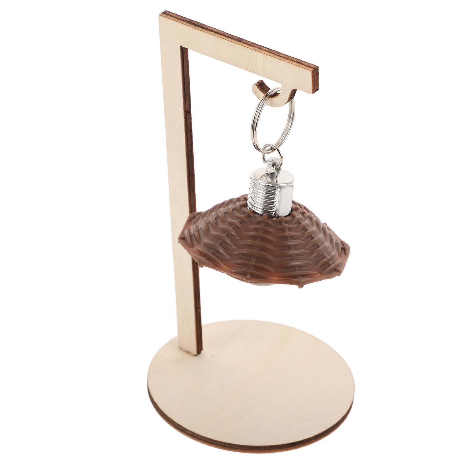 Wooden Desk Lamp Kit for Clay Craft with Polymer Clay Toy Lamp and Handmade Night Light Khaki 6.5x4.2 Inches