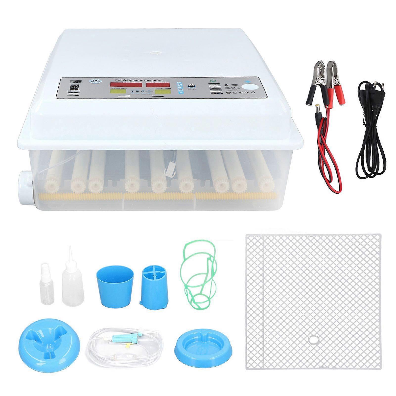 Egg Incubator Smart Multifunctional Digital with Automatic Turning Water Adding for Hatching Chicken Duck Egg EU Plug 220V