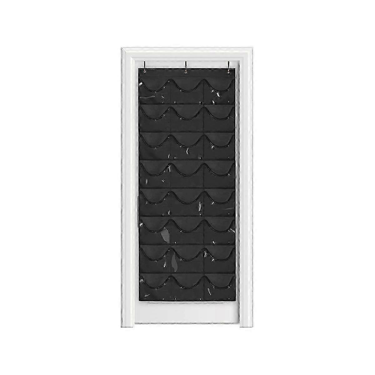 Pocket Hanging Mesh Shoe Rack for Closet Door - Medium Size Shoe Holder with 24 Mesh for Organization