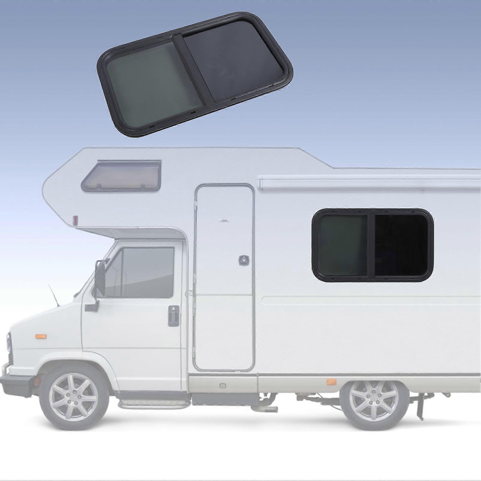 Janela Deslizante RV de 28x16 Polegadas com Exaustor de 12V & Vidro Temperado