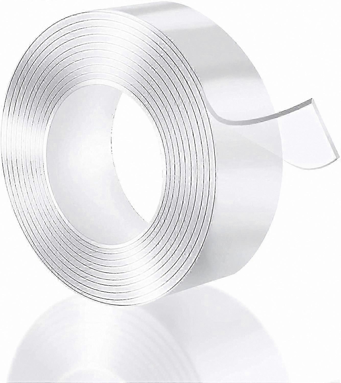 شريط لاصق نانو فيلم قابل للغسل قابل للغسل شفاف مقاوم للماء بطول 10 أمتار على الوجهين عالي الشد