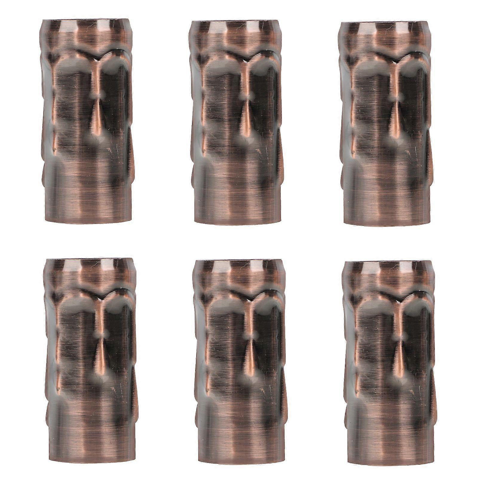 6Pcs Diy Retro Chandelier Straight Pipe Lamp Accessories Pipe Casing for Home