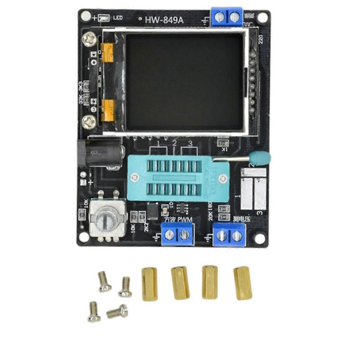 GM328A Transistor Tester Diode Capacitance Voltage Frequency Meter PWM Square Wave Signal Generator Soldering