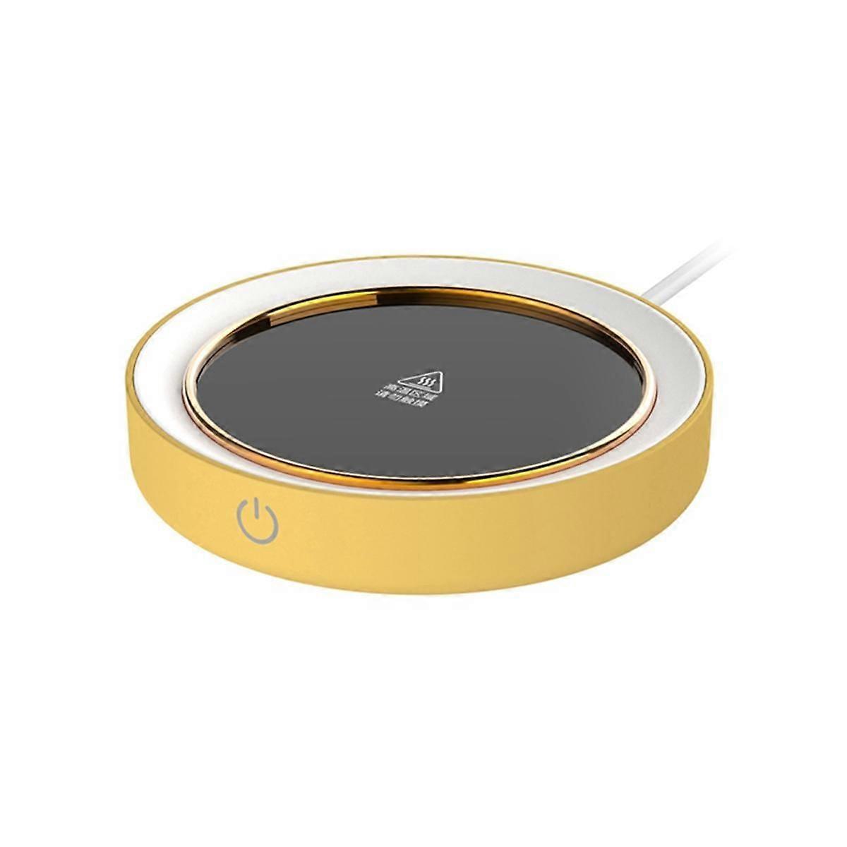 Mug Warmer for Coffee and Tea, for Desk, with Auto Shut Off, Warmer Plate with Nightlight Ring Glow