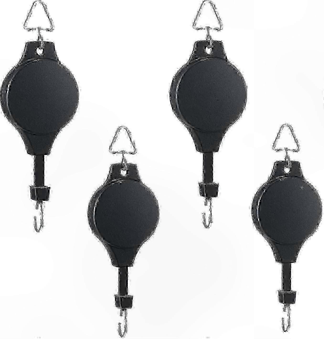 Adjustable Plant Pulley System with 4 Hooks for Hanging Garden Baskets and Pots