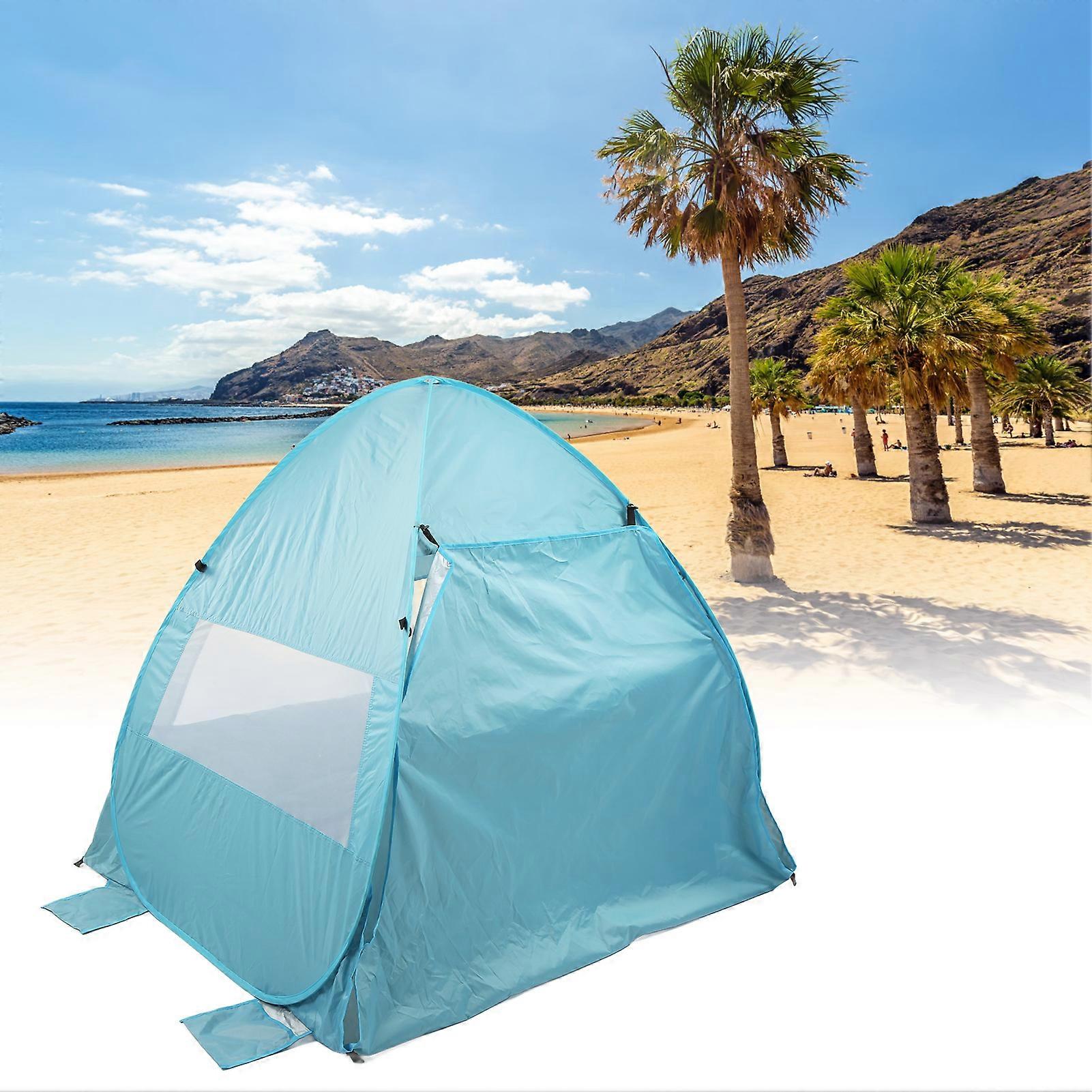 Beach Tent Quick Open UV Protection Foldable 190T Polyester Shade