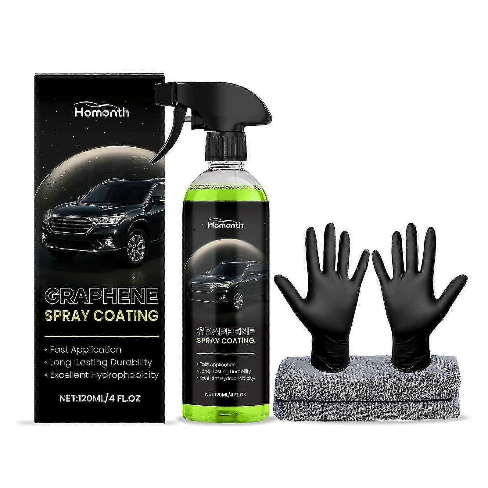 Homonth ceramic coating spray three in one antifouling cleaning efficiency enhancing car maintenance gloss coating spray