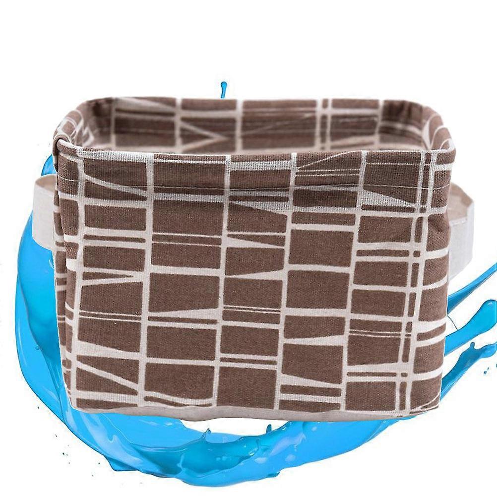 Coffee Desktop Debris Storage Box with Storage Basket