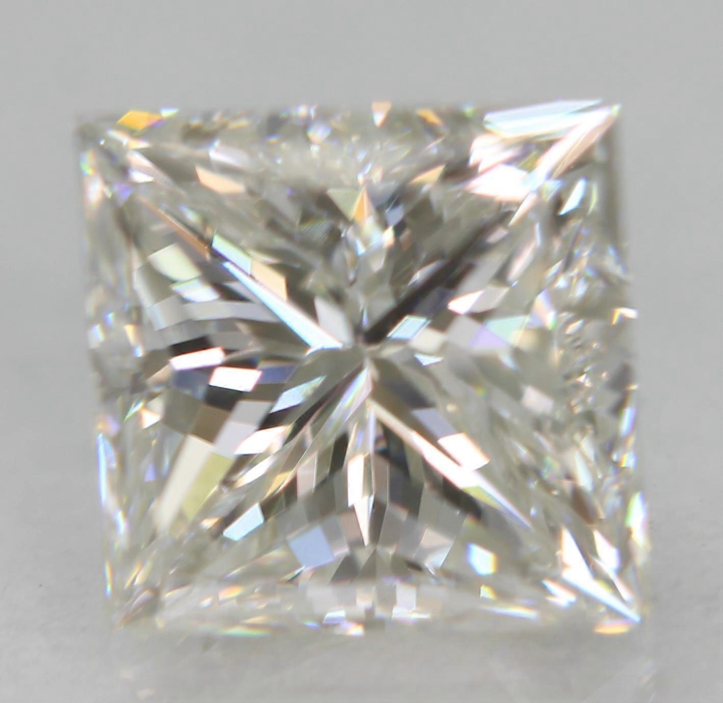 Certified 1.00 Carat G VS1 Princess Natural EARTH MINED Diamond 5.35x5.15mm