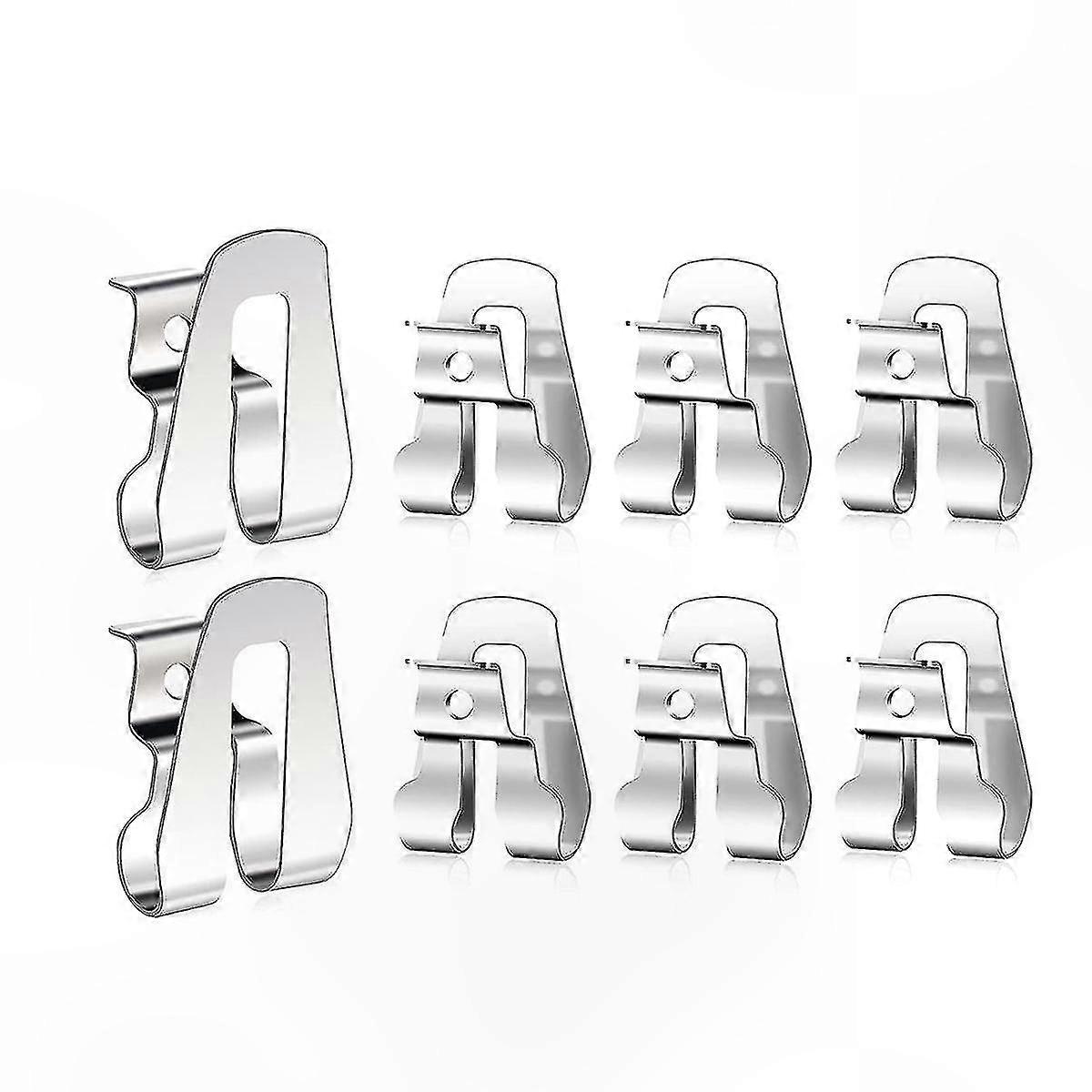 8-Pack Belt Clips with Screws for 18V Power Tools, Compatible with Multiple Brands