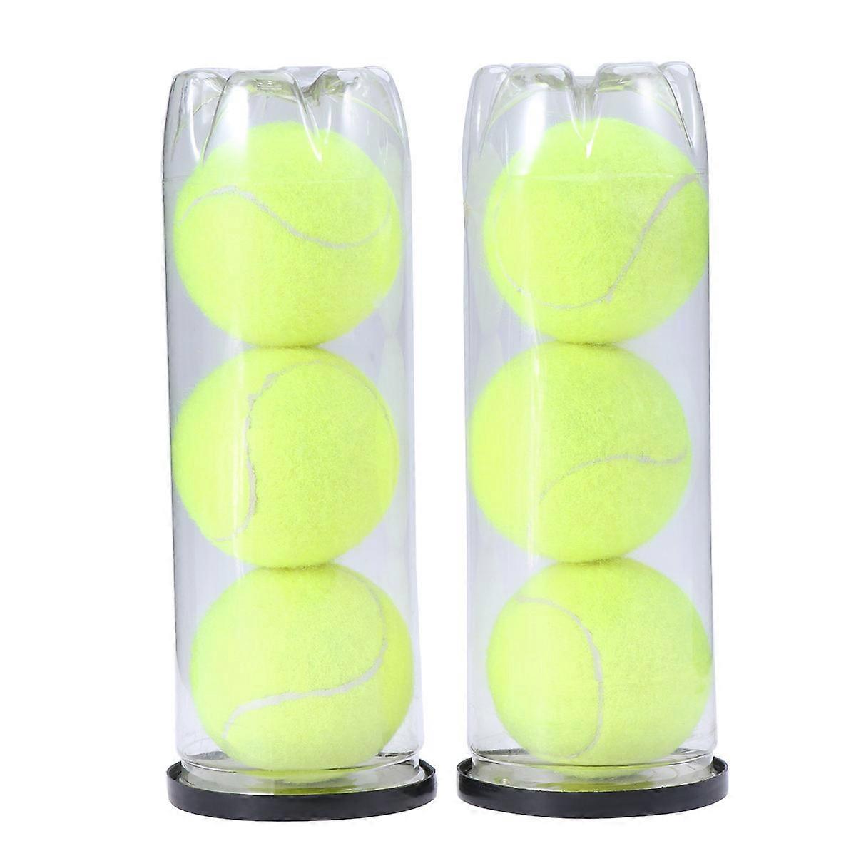 Pet Tennis Balls 6Pcs Can for Playing Durable Regular Duty Ball