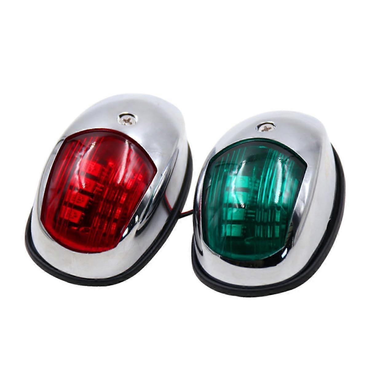 LED Bow Lights Navigation Light For Boats Yachts 2-Pack Side Mount Low Power Consumption Easy To Install