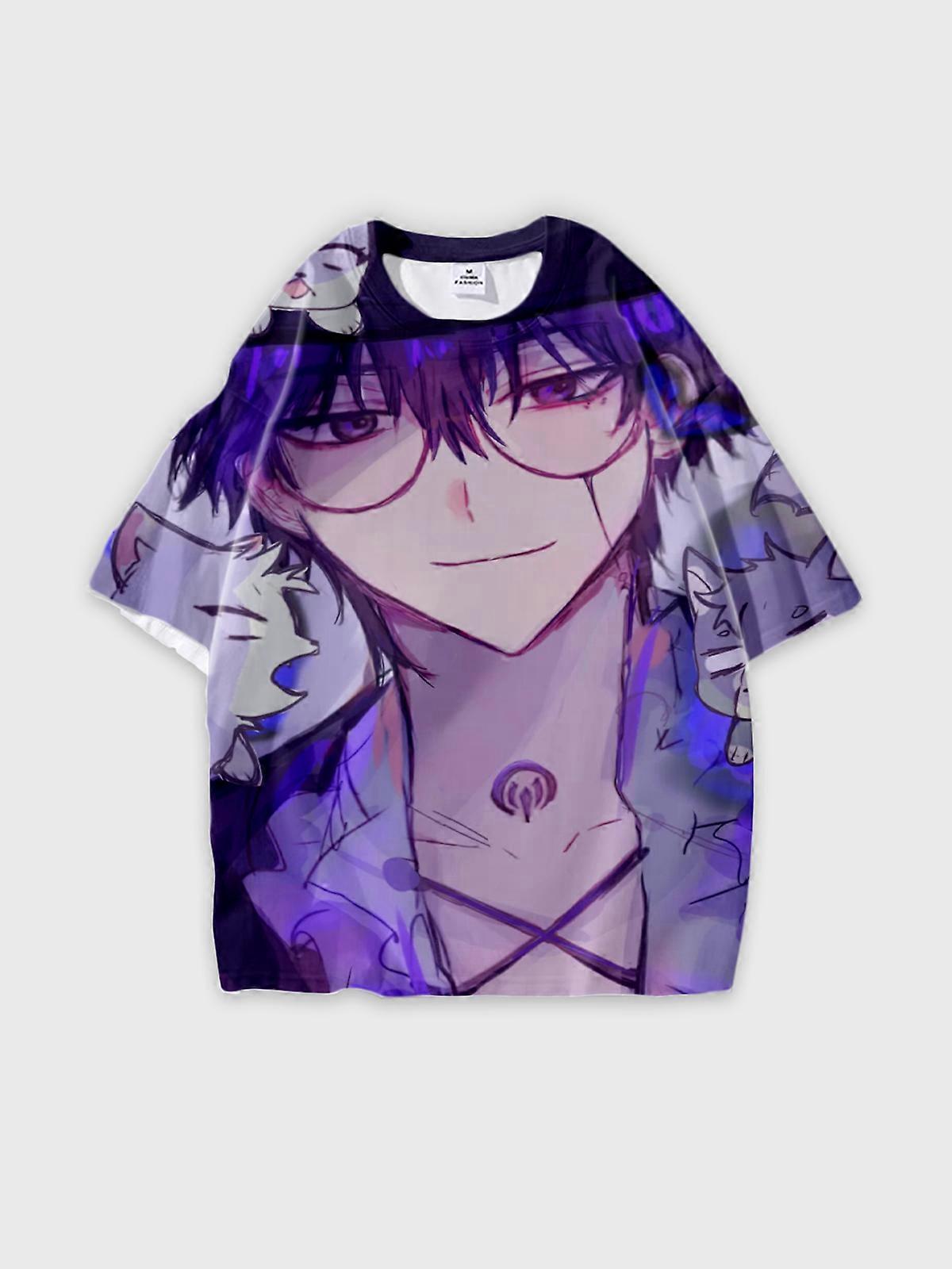 T-Shirt Short Sleeve Round Neck, Summer Casual Loose Graphic Tee, Unisex The Link Click W390