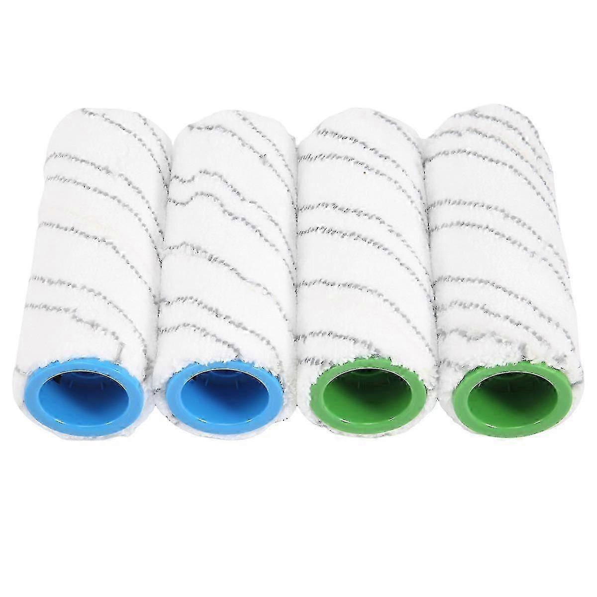 4 Pieces Set of Rollers for FC5 FC7 FC3 FC3D Electric Floor Cleaner Replacement Rollers 2.055-007.0 Gray