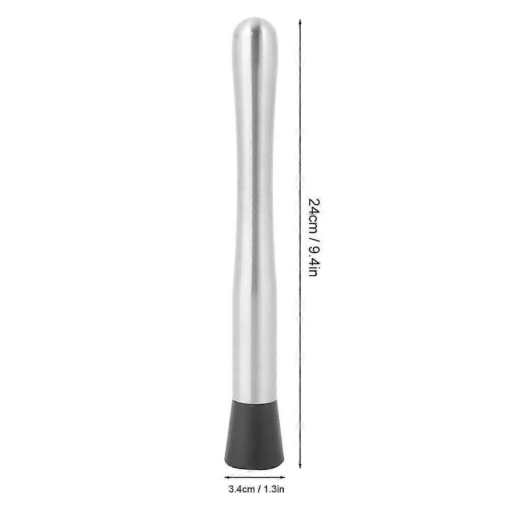 Stainless Steel Cocktail Muddler 24cm Durable Ice Hammer Tool
