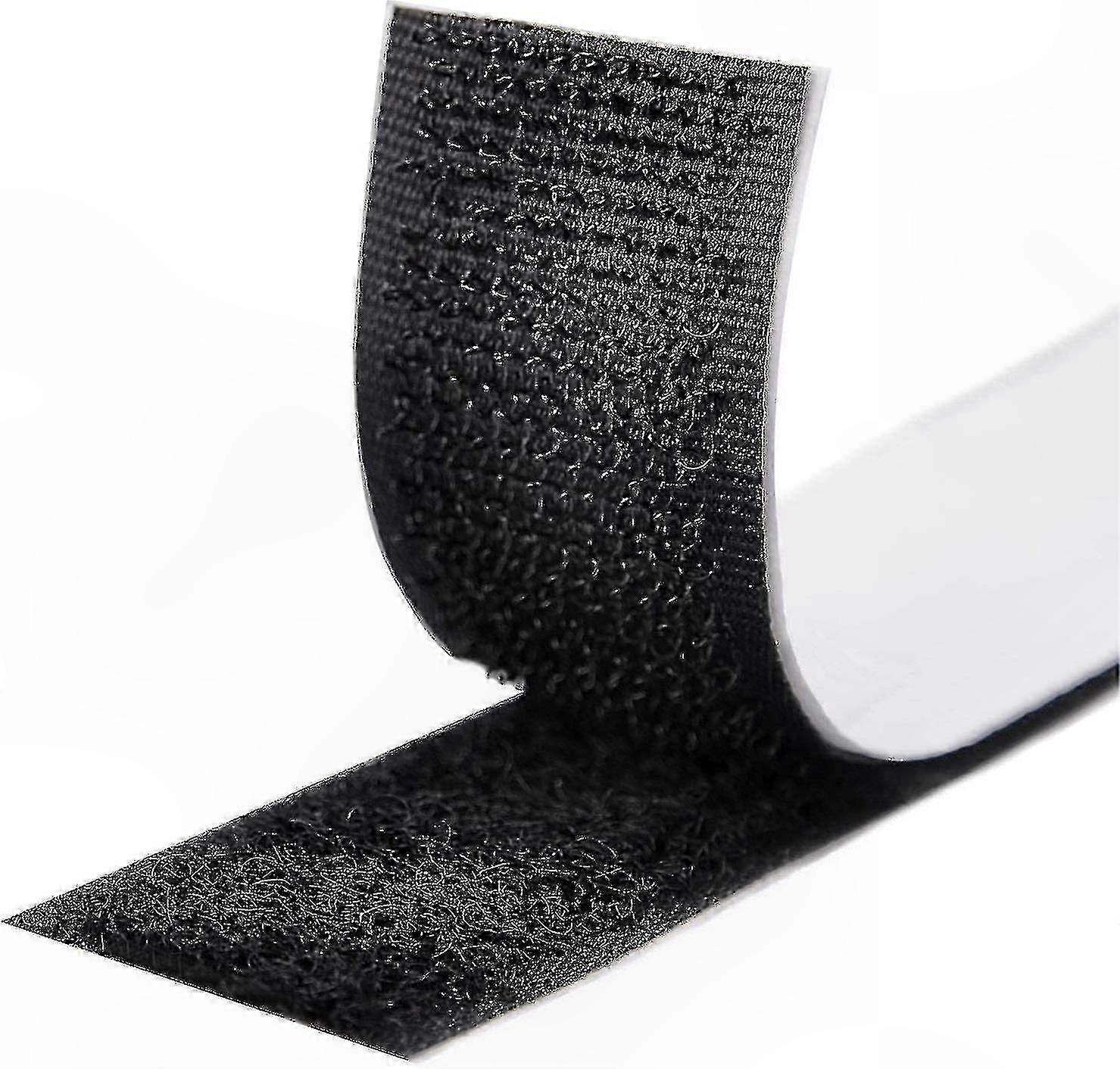 Heavy-Duty Self-Adhesive Fastening Tape, 50m Roll, 20mm Width, Double-Sided Hook and Loop Strip