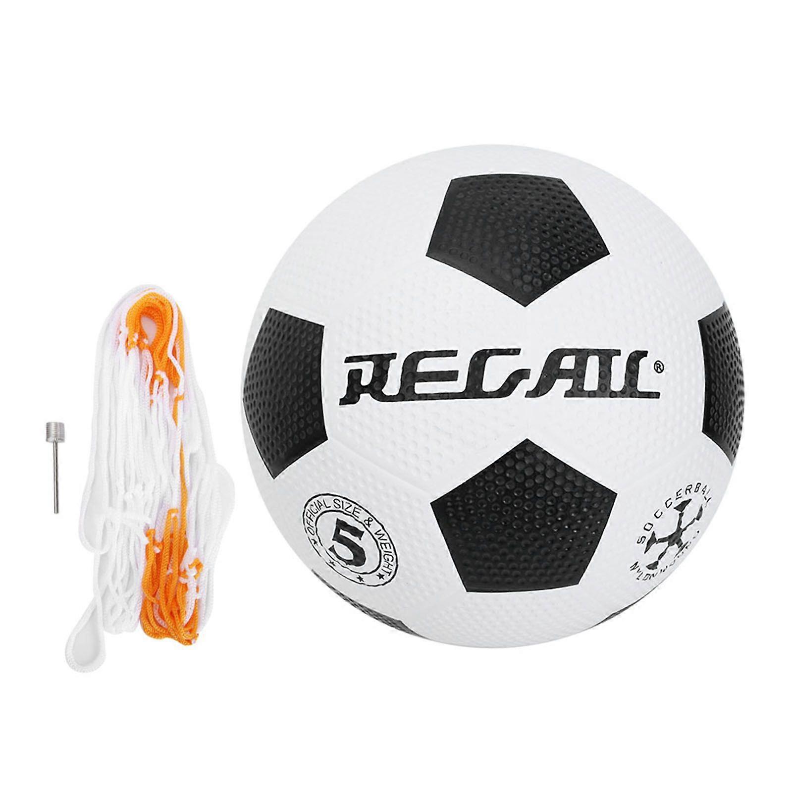 Quality Rubber Football No.5 Soccer Ball for Training Practicing with Inflation Needle